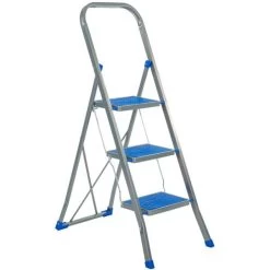 Trapladder Color STEP Met Hoge Beugel - 3 Treden