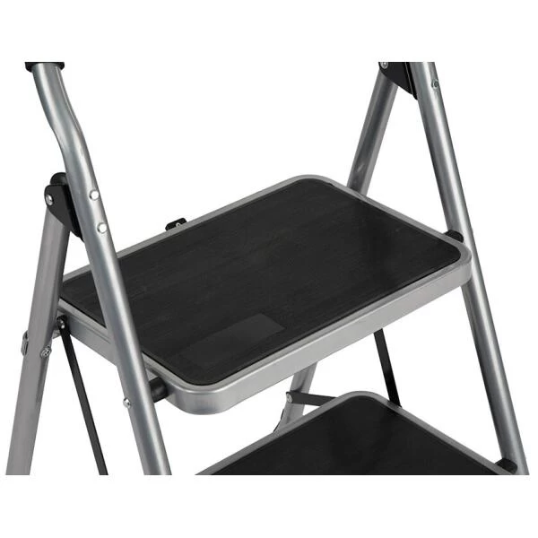 Trapladder Staal KING - 3 Brede Treden 4 Trapladder Staal KING - 3 Brede Treden - Afbeelding 2