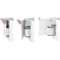 Inbouw Afvalemmer Wit 14 Liter -Practical Gardening Tool Winkel inbouw afvalemmer wit 14l 1537964917 600