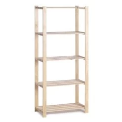 Woody Rack Heavy Duty Hout - 175 × 80 × 40 Cm
